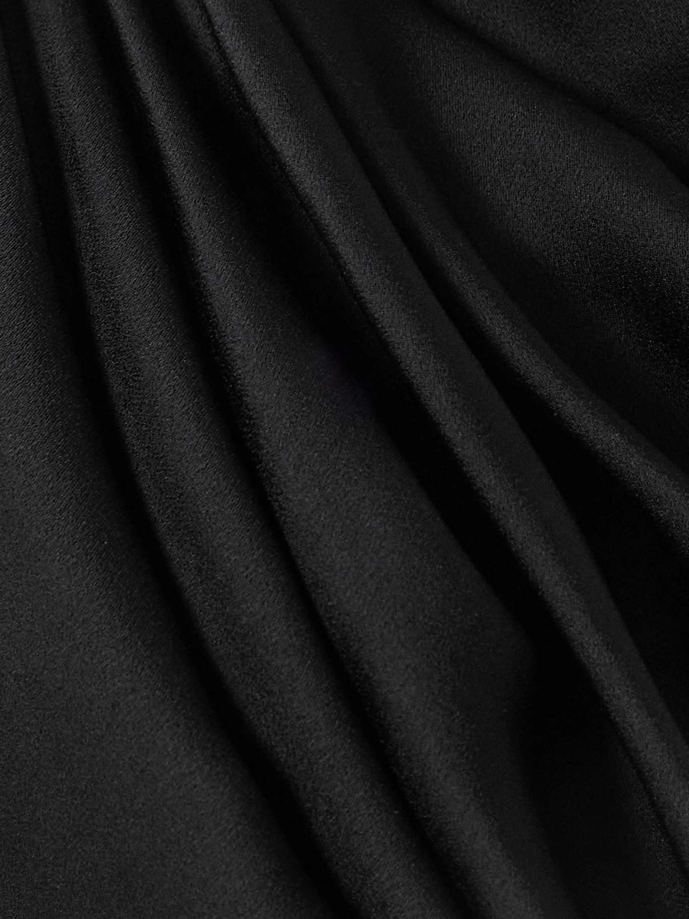 Draped satin maxi dress - 4