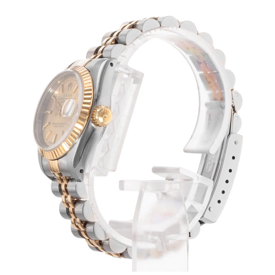 Pre-owned Rolex Datejust 26 Automatic Chronometer Champagne Dial Ladies Watch 69173 CSJ - 5