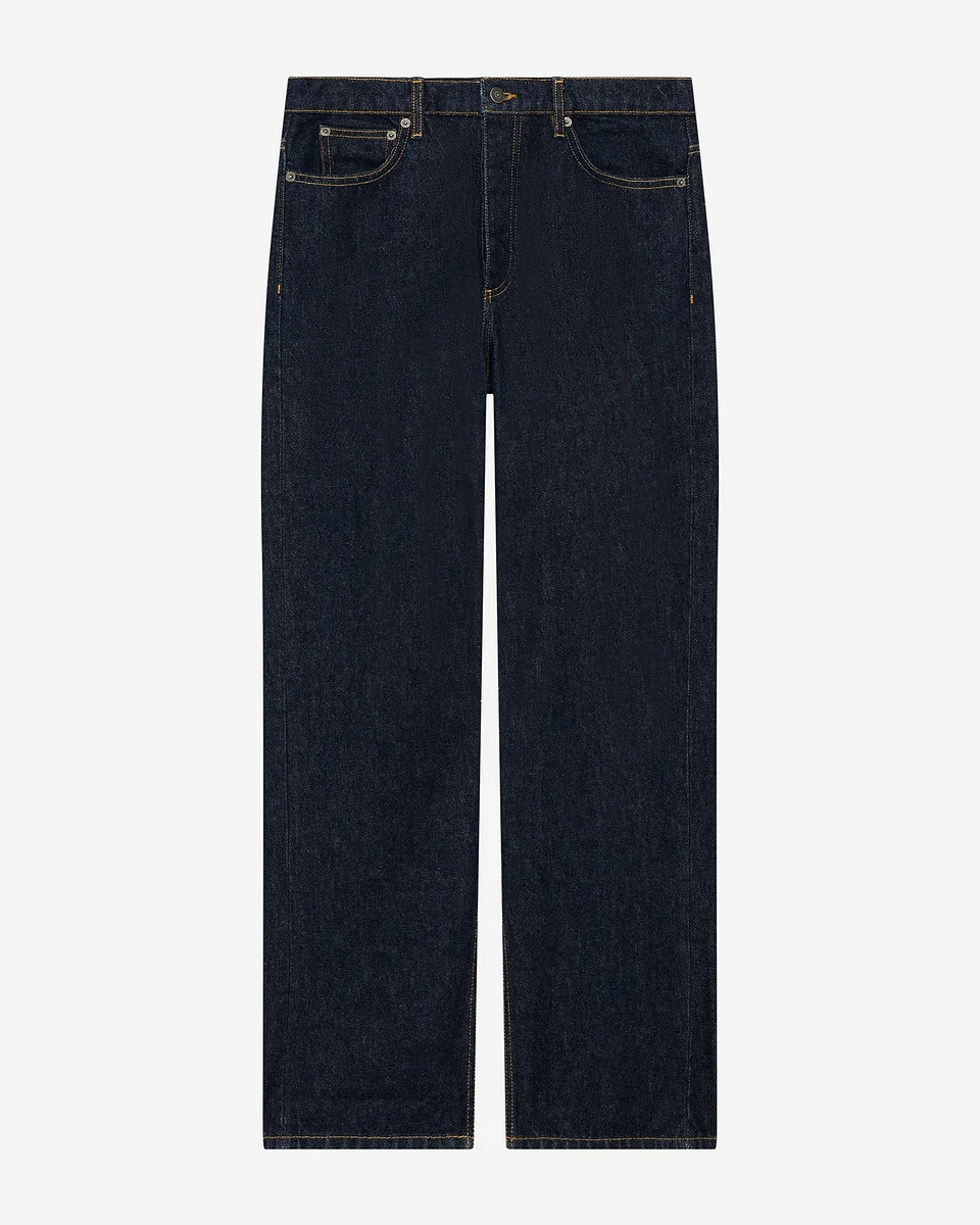 BLUE STRAIGHT JEANS - 1
