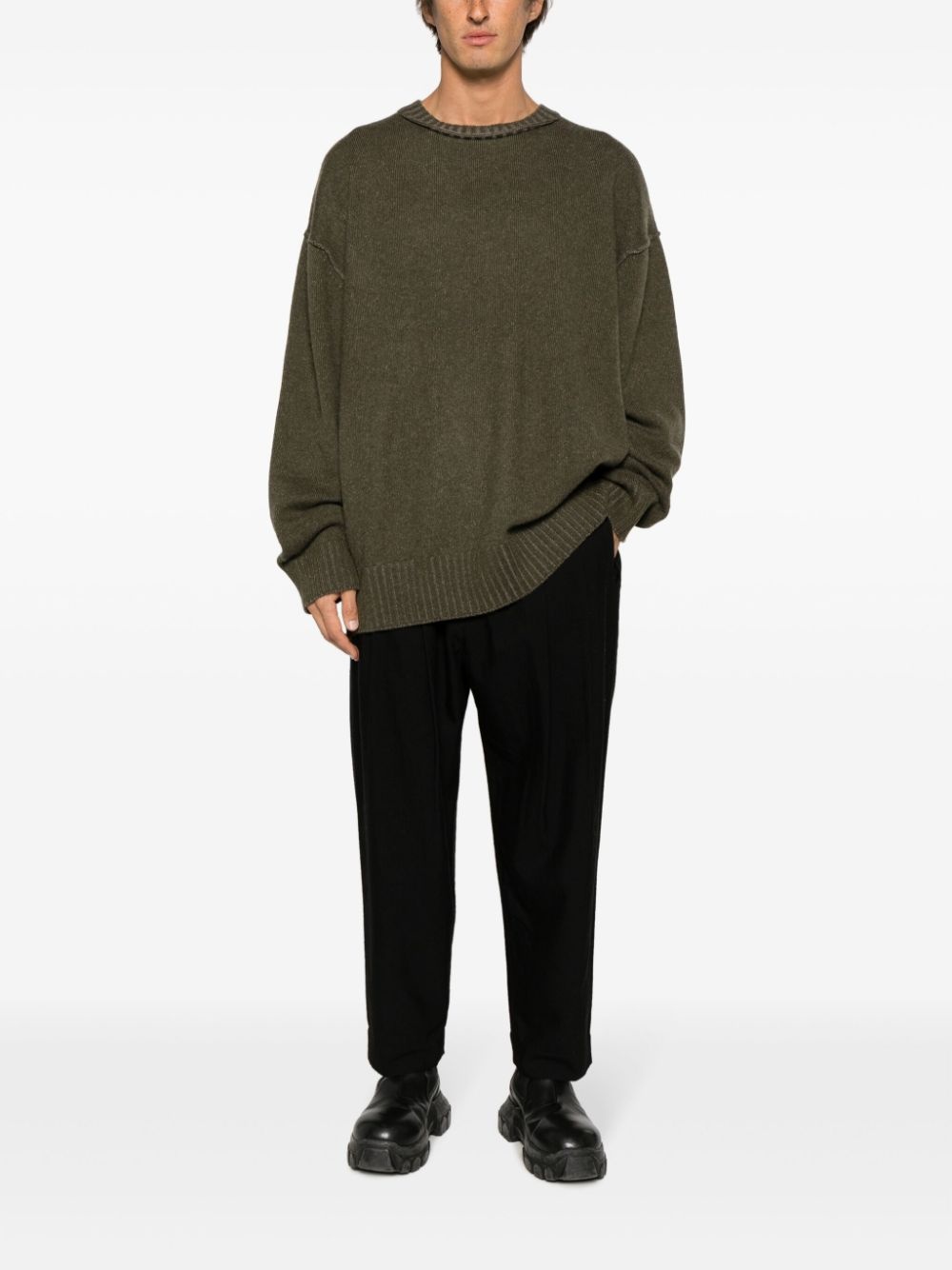 drop-shoulder cashmere jumper - 2