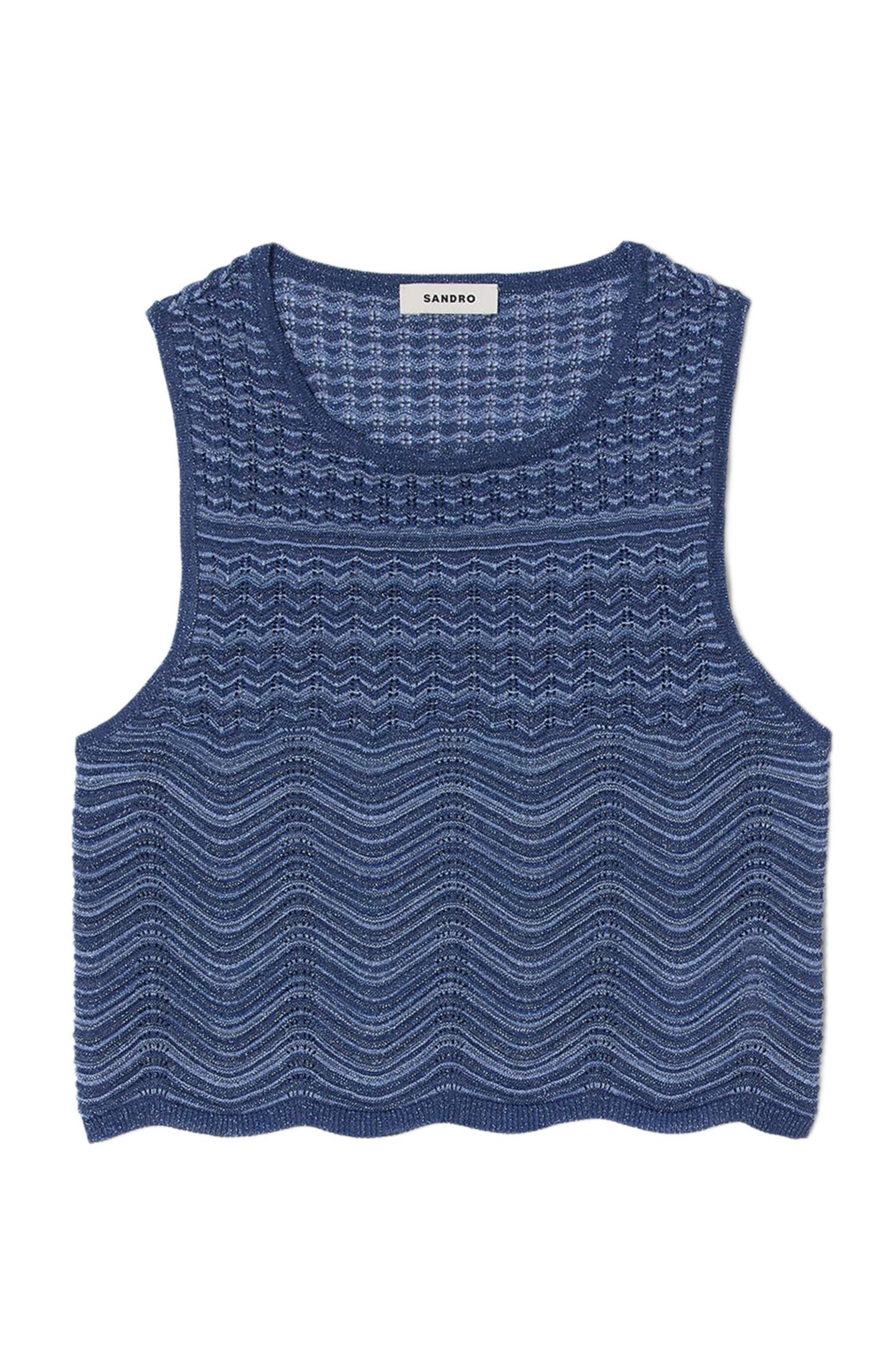 SANDRO Glitter knit sweater in Royal Blue at Nordstrom - 5