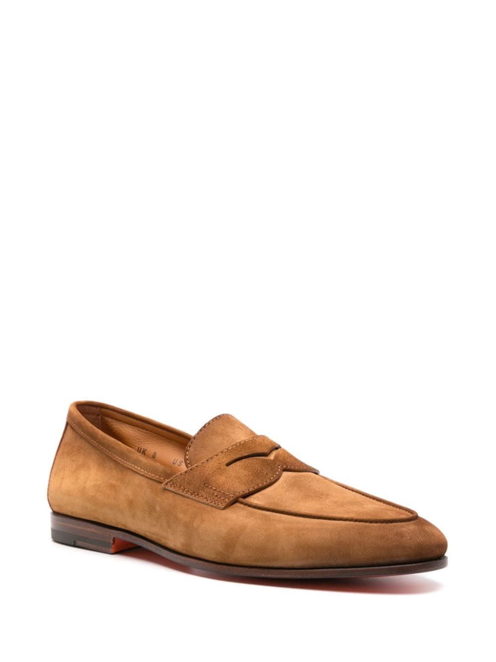 penny-slot suede loafers - 2