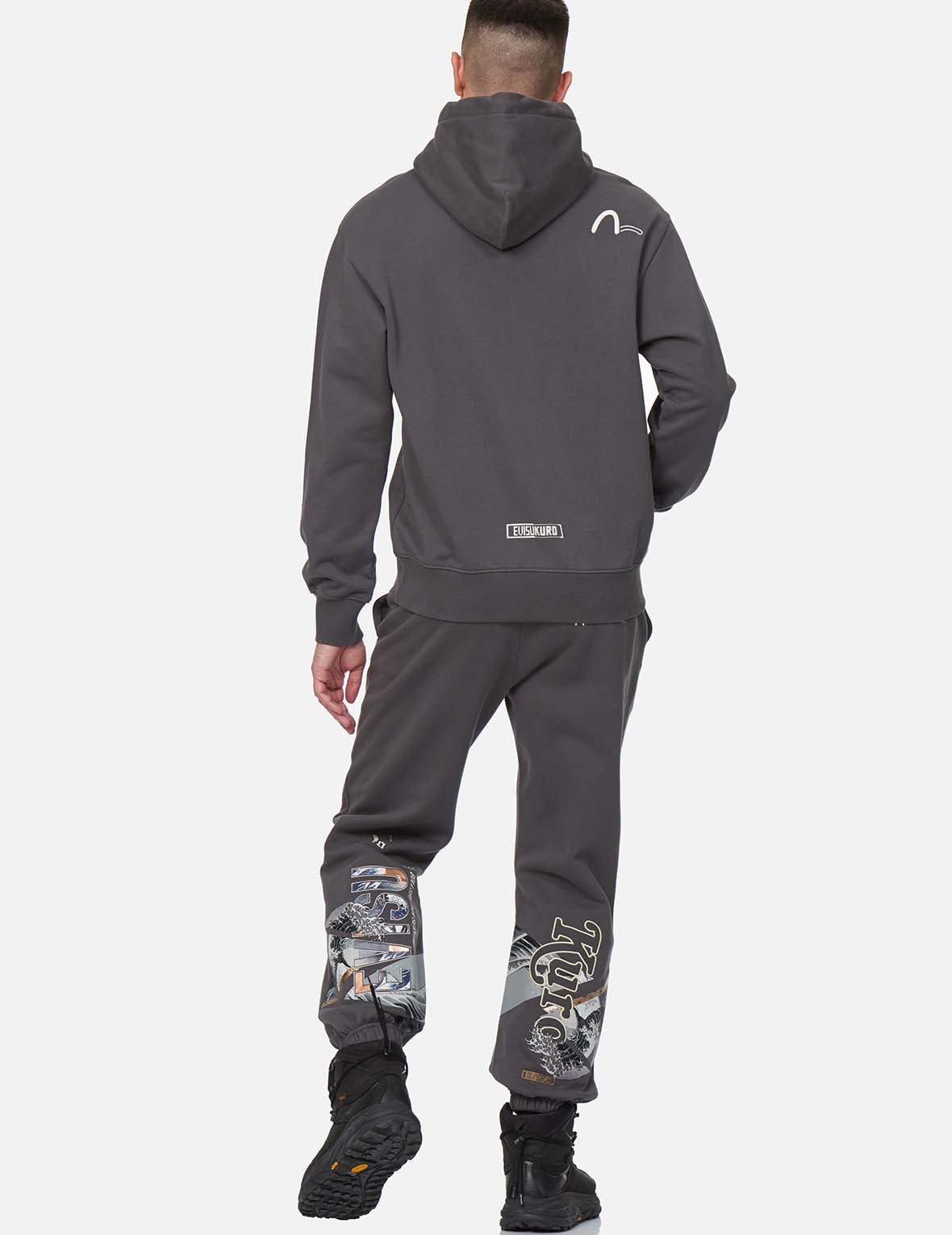 Ukiyo-E and Sashiko Geometric Print Sweatpants - 5