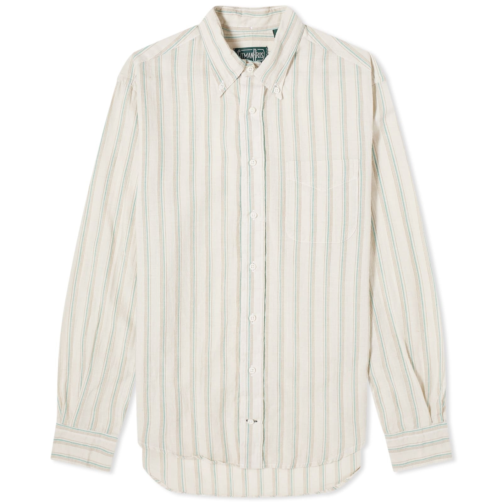 Gitman Vintage Button Down Cabana Stripe Shirt - 1