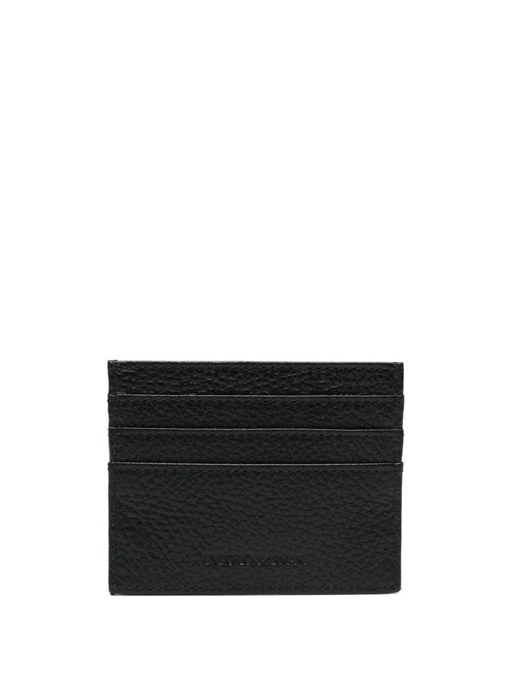 logo-debossed leather cardholder - 2