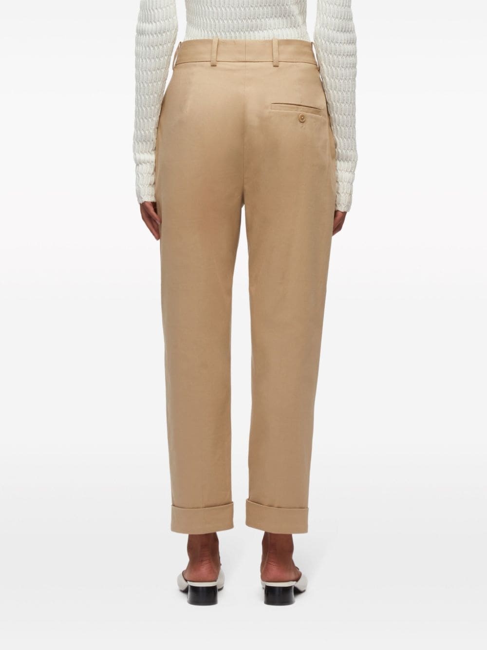 tapered-leg cropped trousers - 5