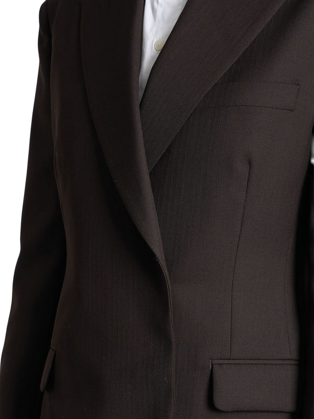 double-breasted wool blazer - 5