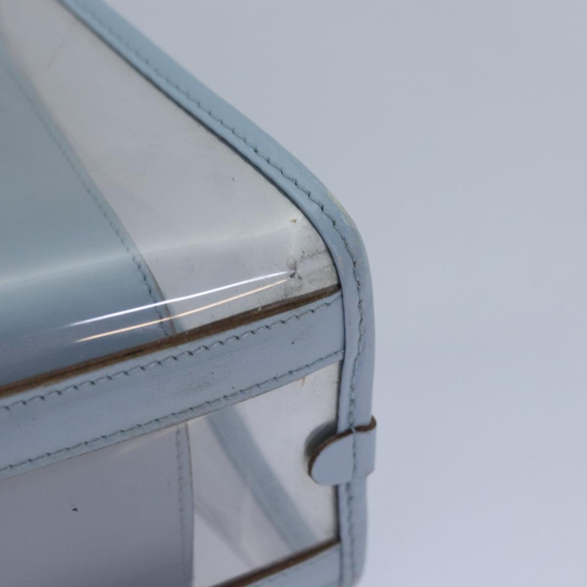 GUCCI Hand Bag Vinyl Light Blue - 10