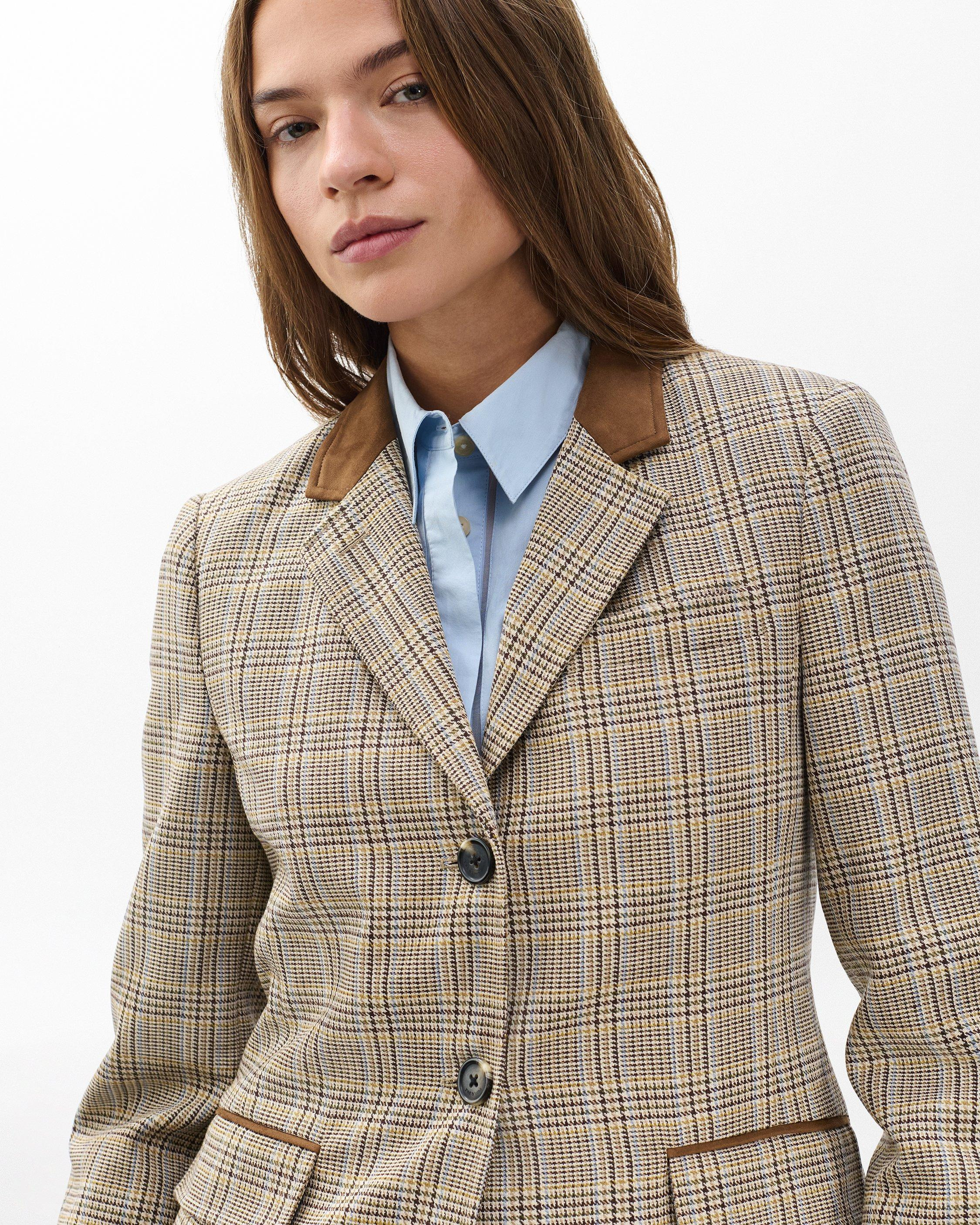 Evia Plaid Blazer - 4