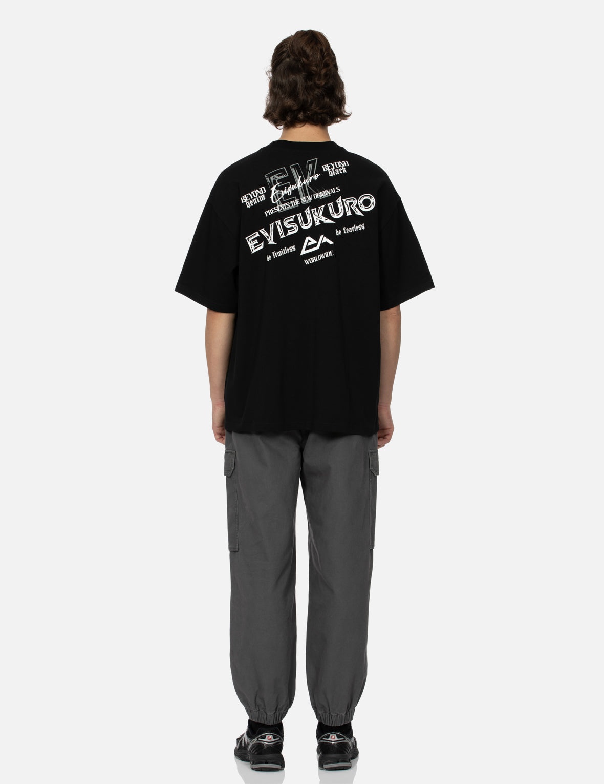 Logo and Slogan Prints Loose Fit T-shirt - 5
