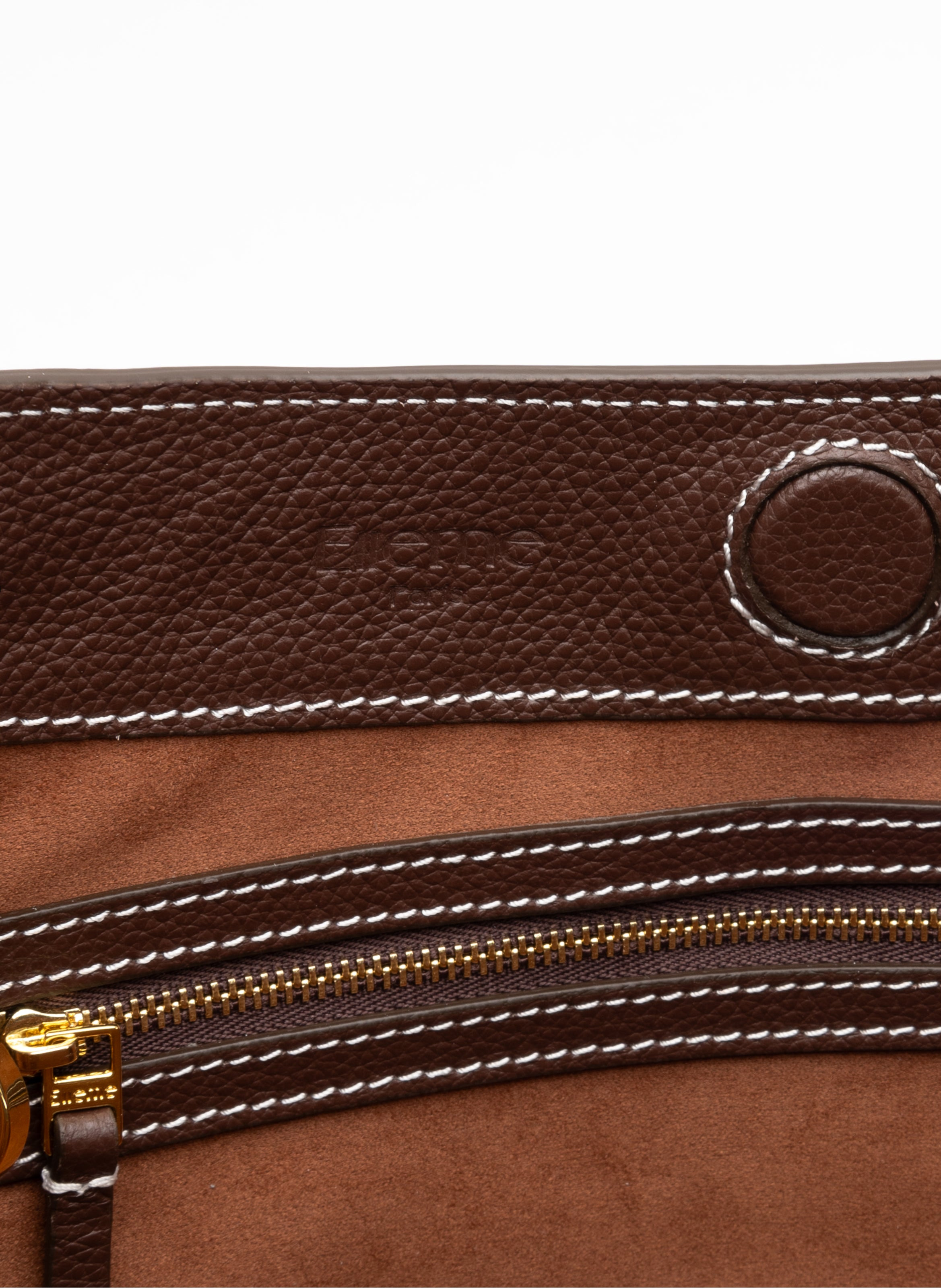 New Vosges Pebbled Leather Dark Brown - 6