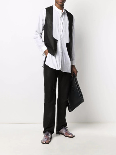 Ann Demeulemeester straight-leg leather trousers outlook