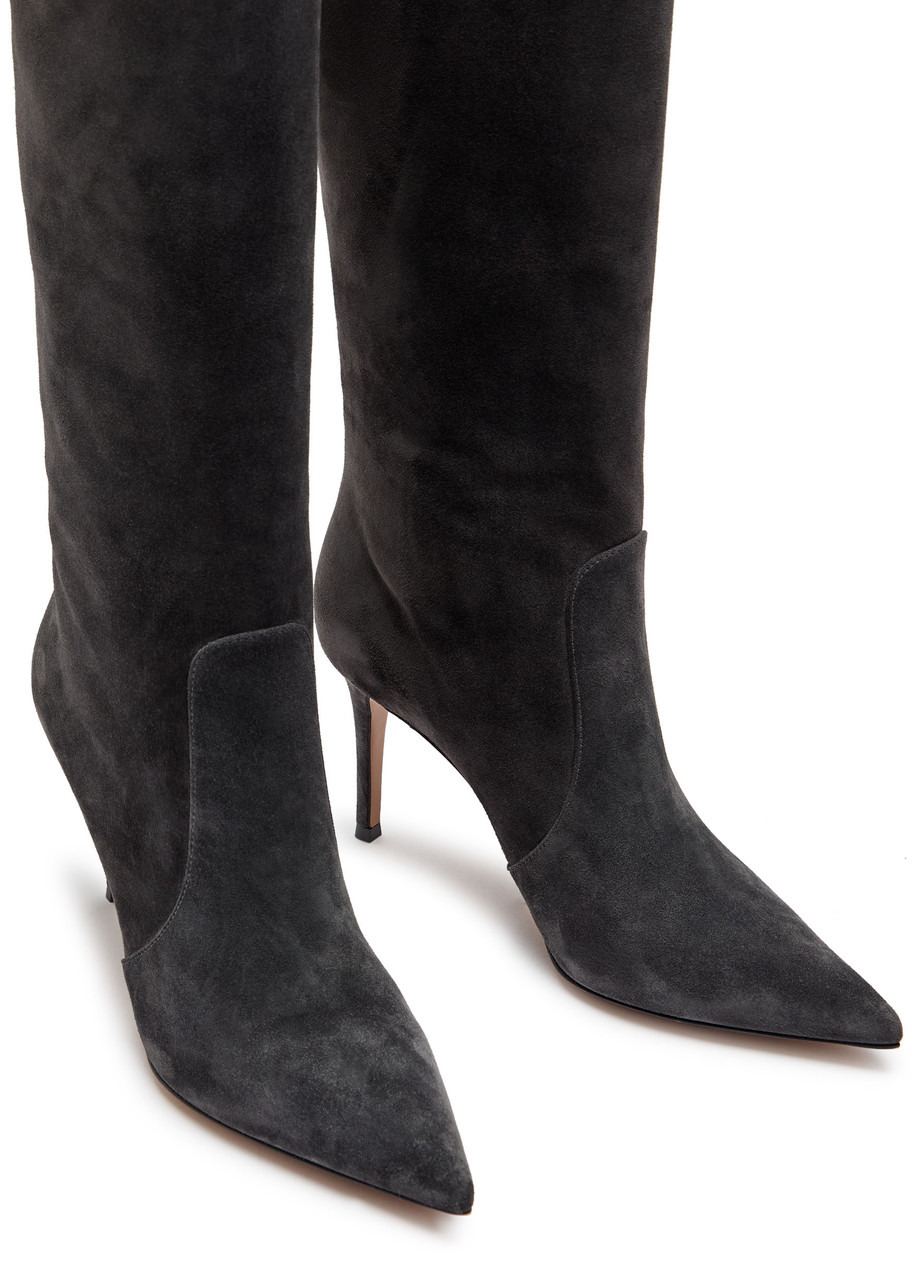 Gianvito Rossi Hansen Suede Over-the-knee Boots - 3