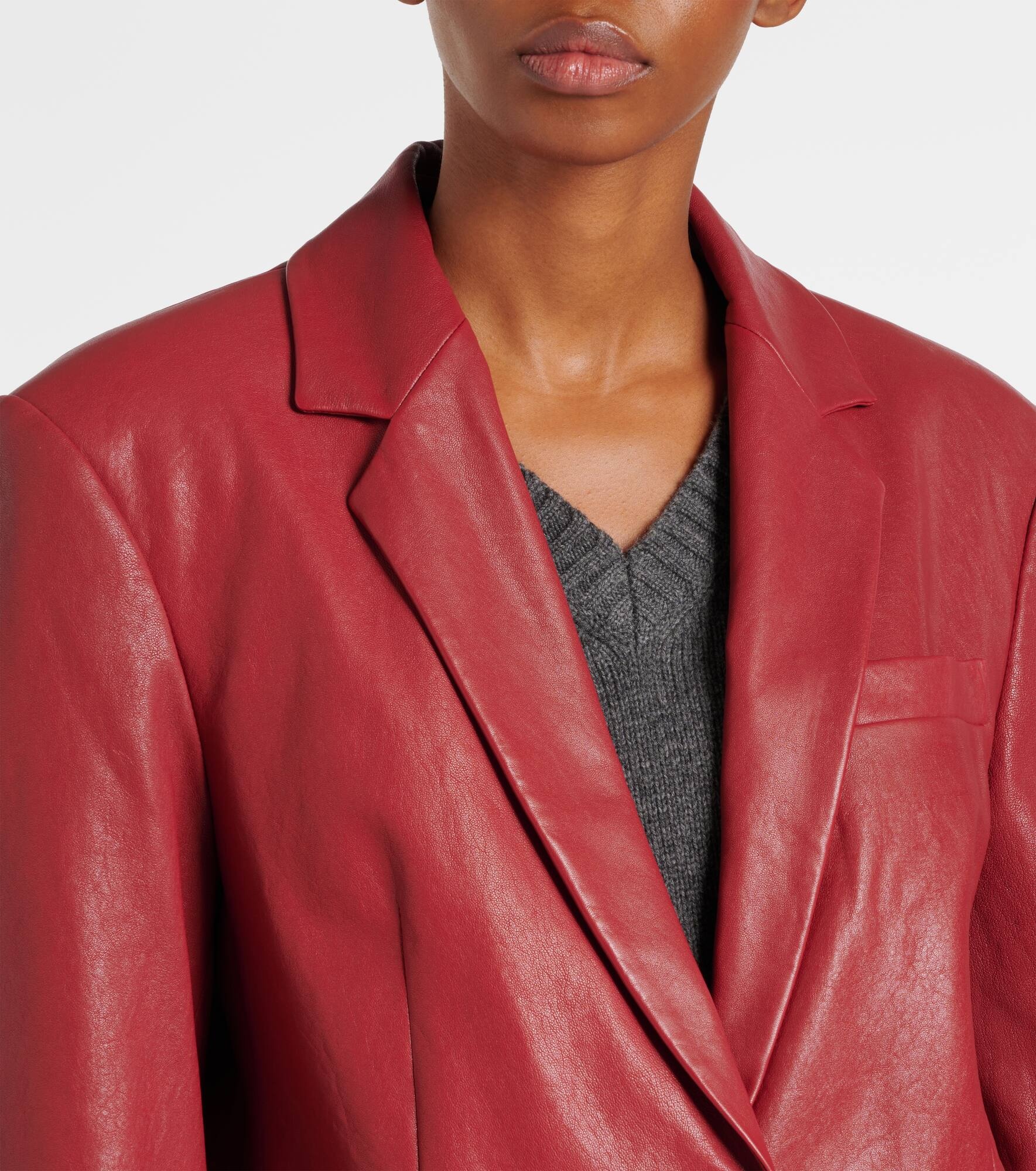 Leather Blazer - 4