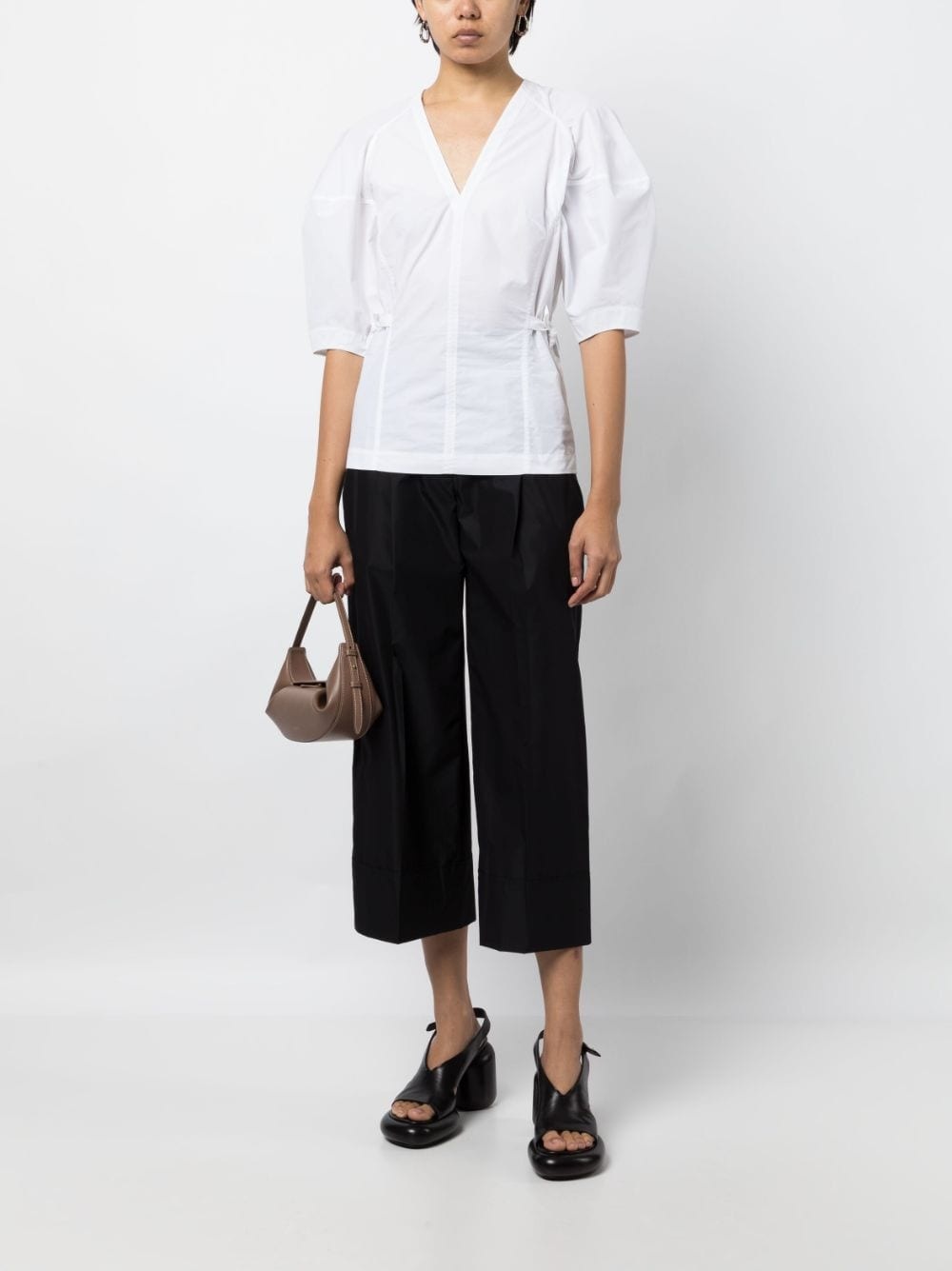 pleat-detailing tailored-cut trousers - 2