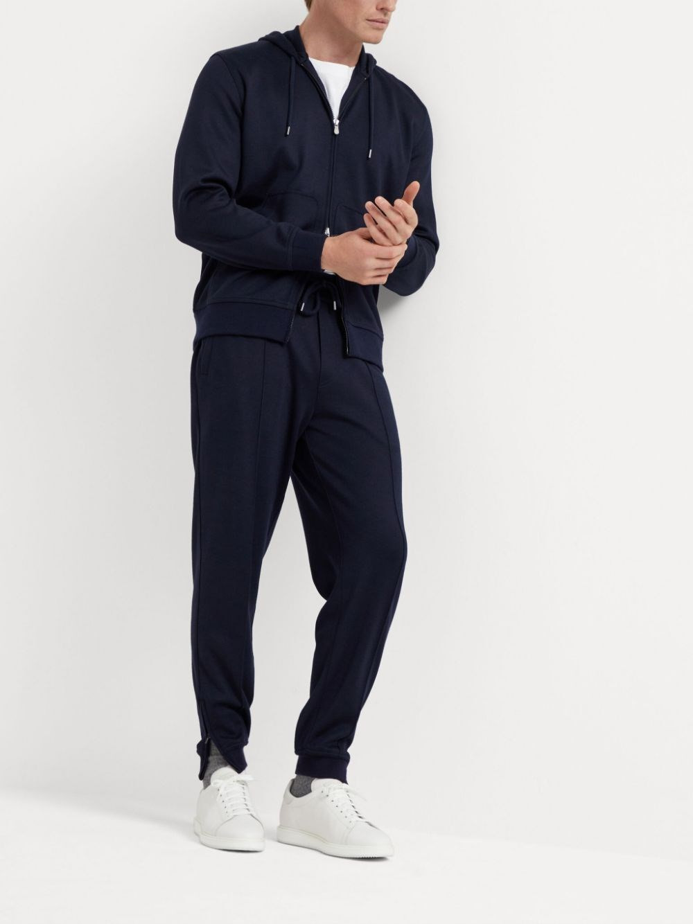 Hooded Sweatshirt With Zipper - 2