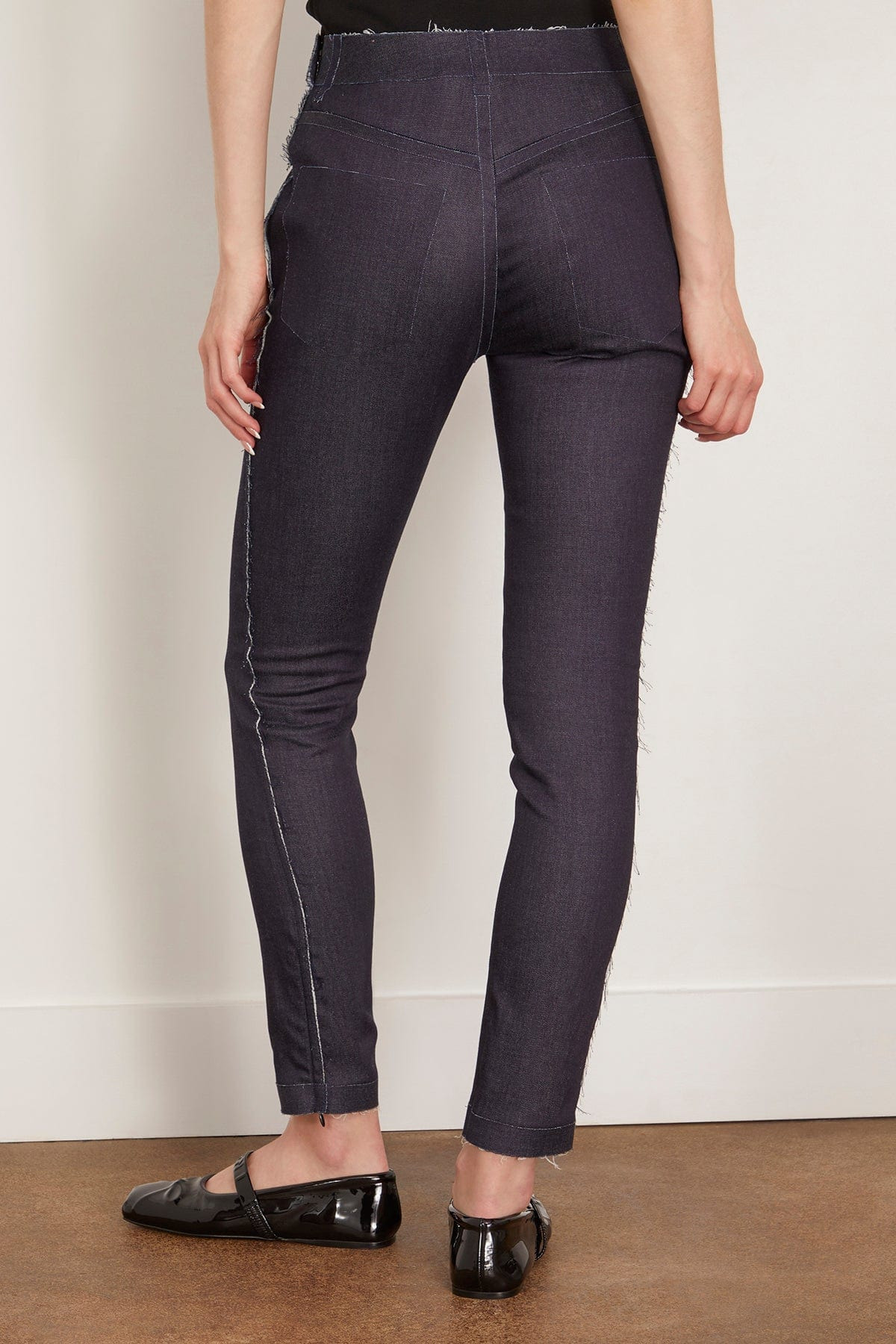 Trompe Loeil Trouser in Blu Black - 5