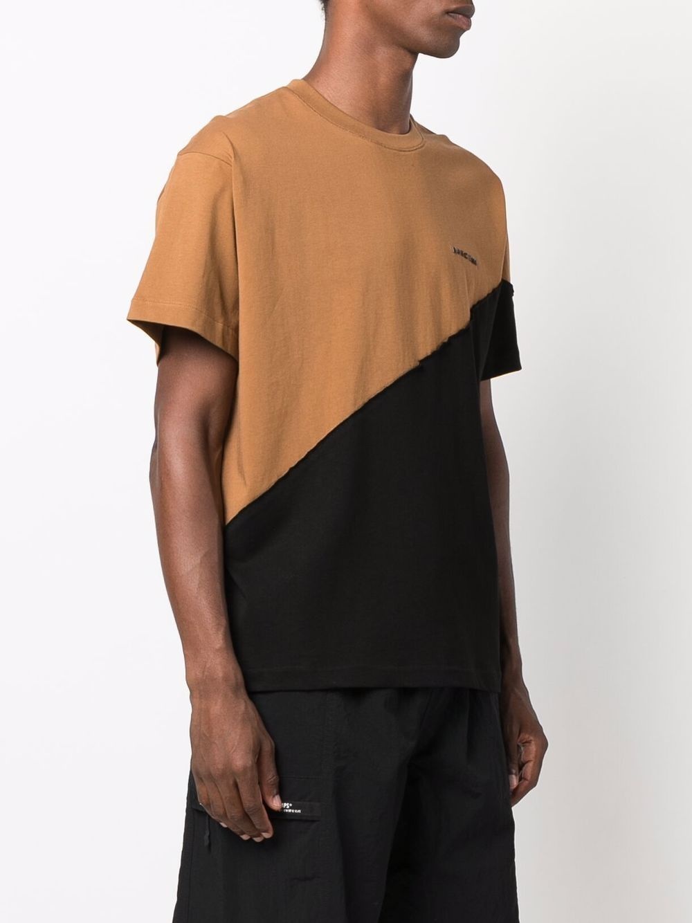 colour-block cotton T-shirt - 3