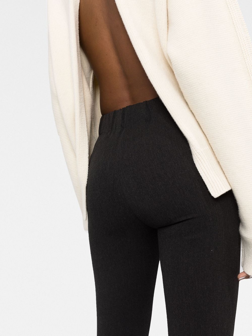 high-rise fitted leggings - 6