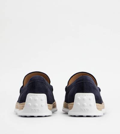 Tod's SLIP-ONS IN SUEDE - BLUE outlook