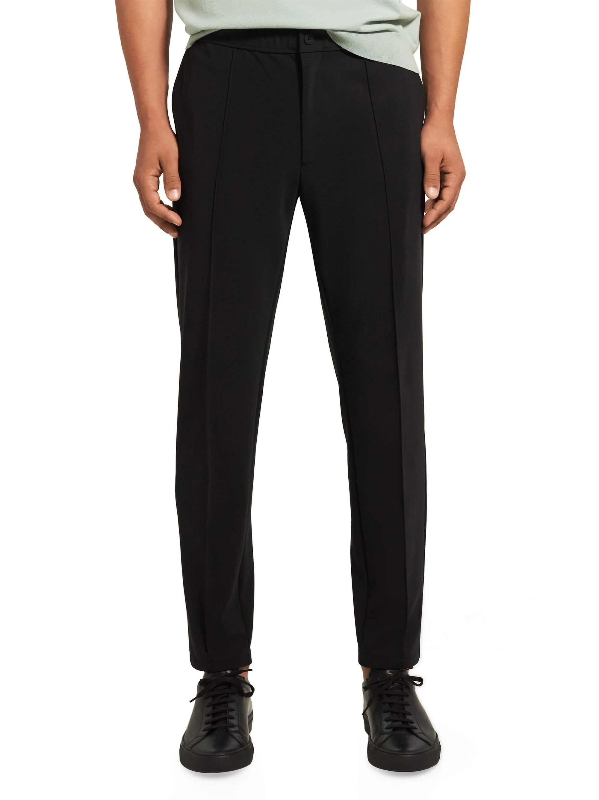 Men's Curtis Elastic-Waist Trouser Pants - Black - 1