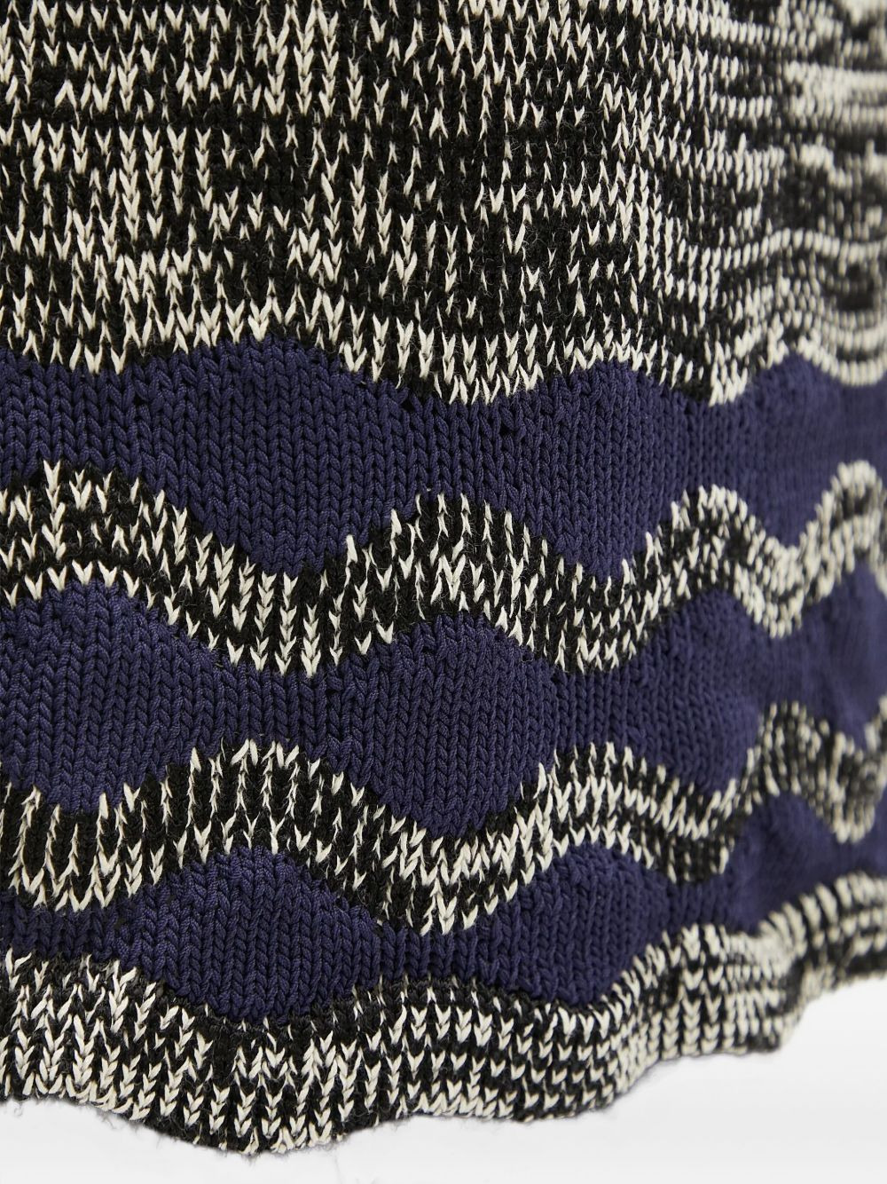 wave-pattern knitted skirt - 5