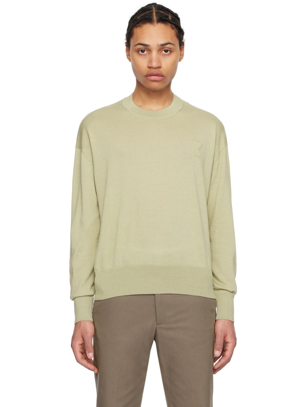 Khaki Ami de Cœur Sweater - 1