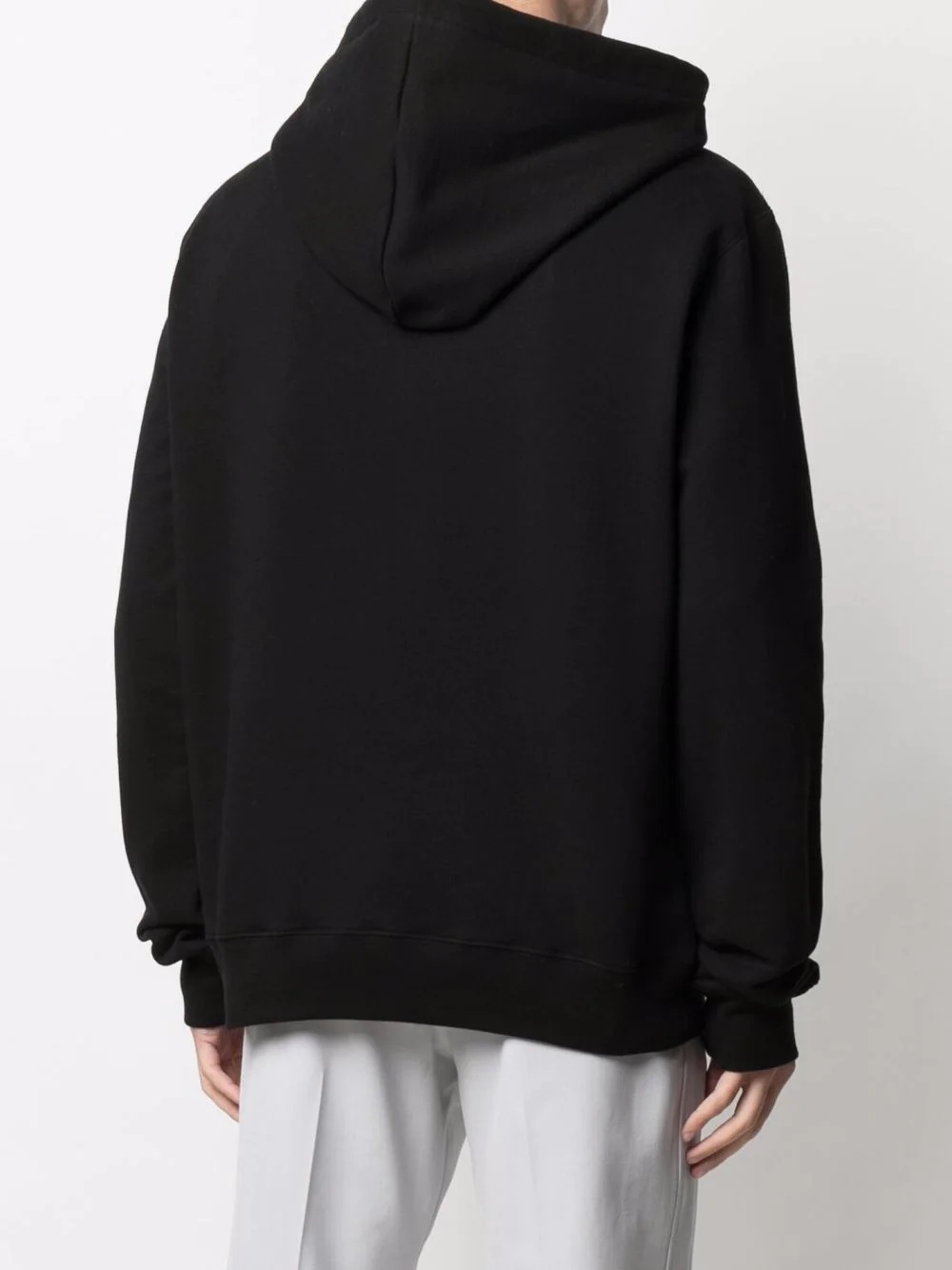 mouth patch drawstring hoodie - 4