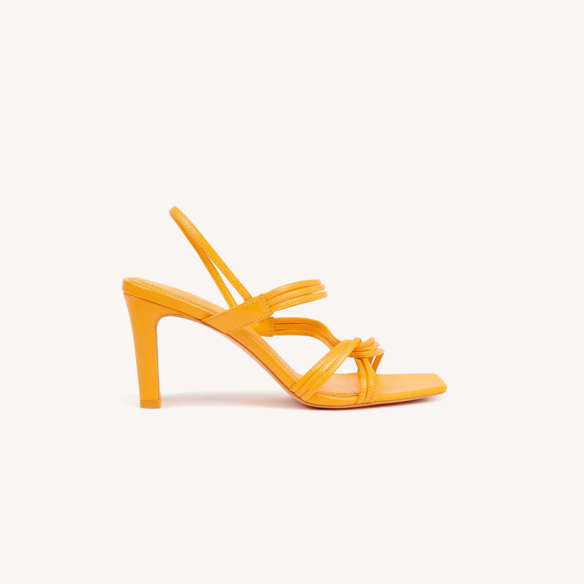 Heeled leather sandals - 5