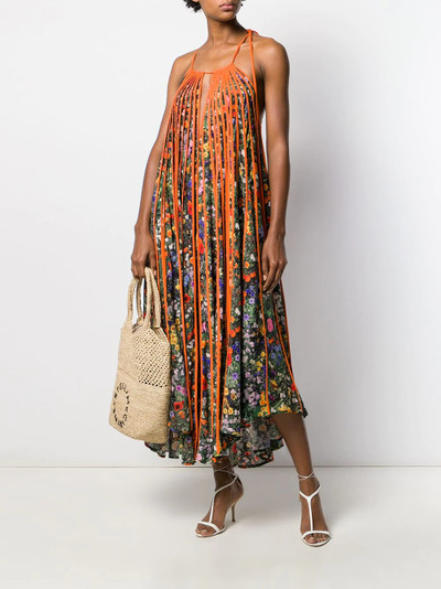 Stella McCartney floral pleated long dress outlook