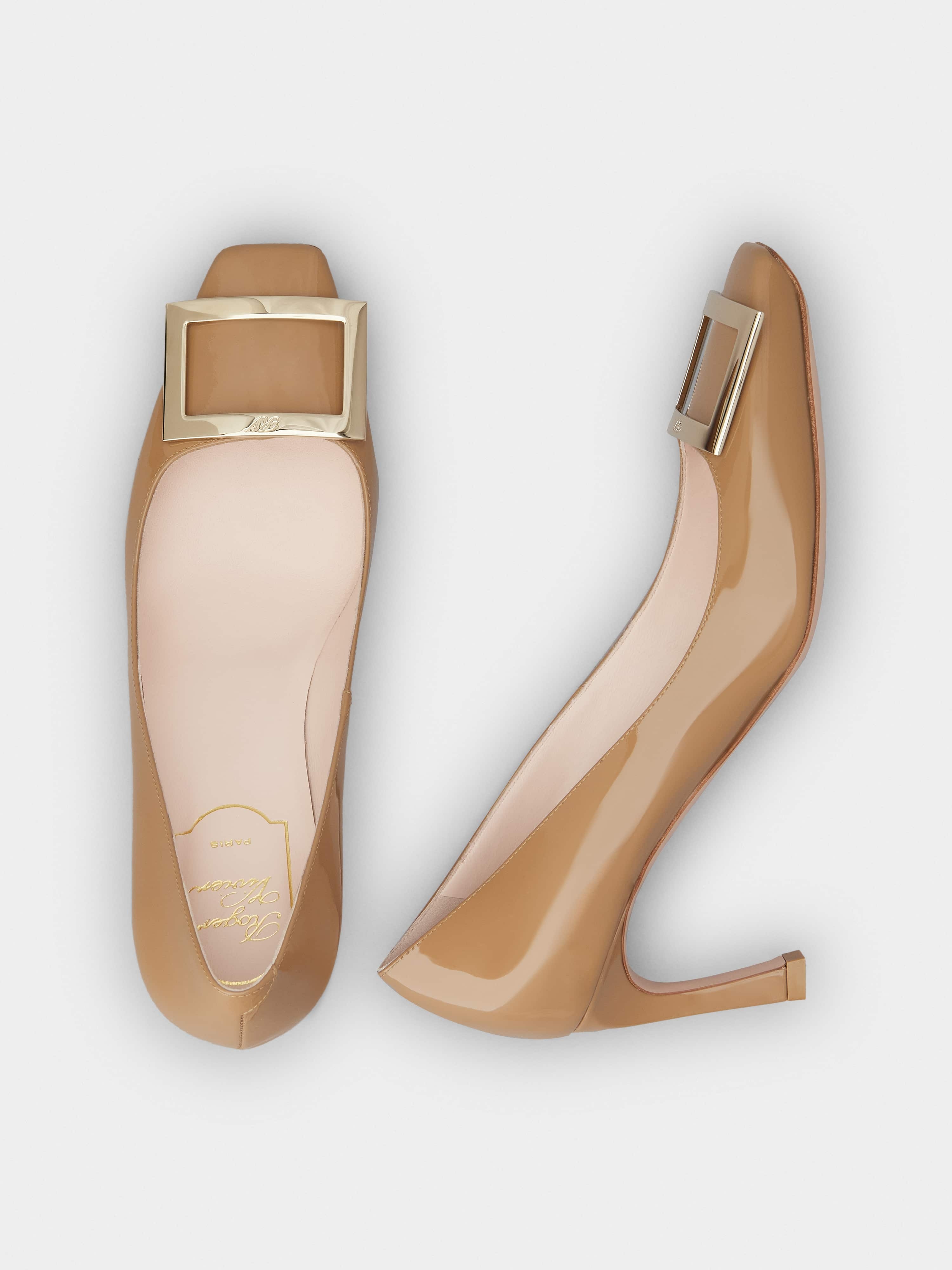 Trompette Metal Buckle Pumps in Patent Leather - 4
