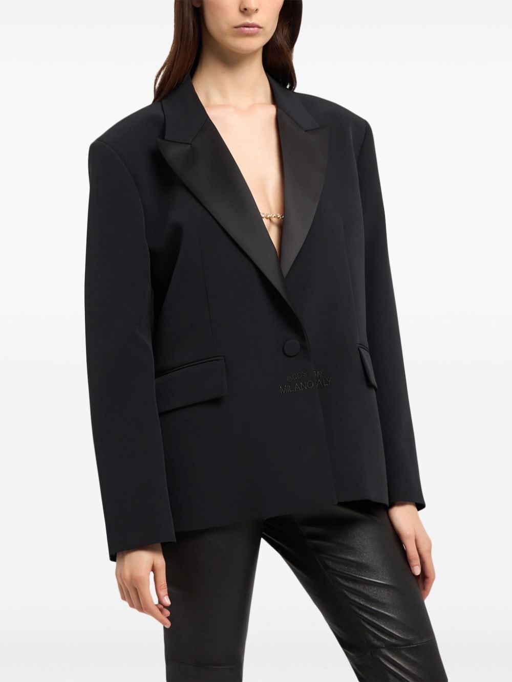 v-neck blazer - 4