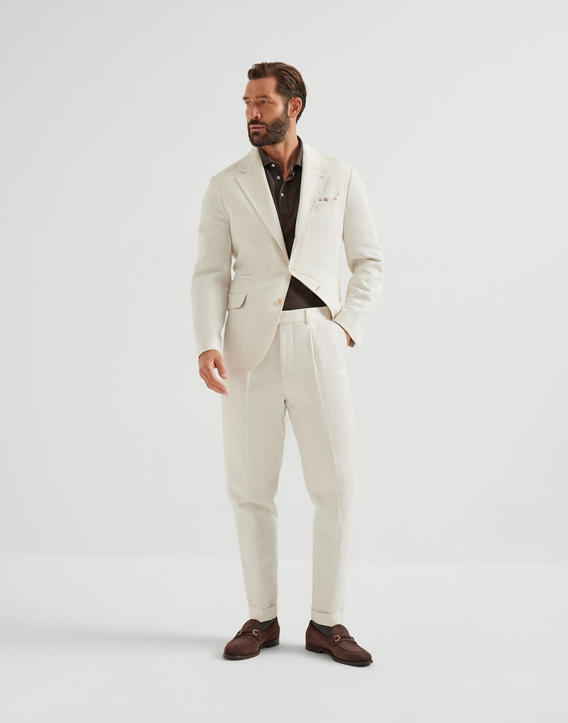 Cotton piqué polo with shirt-style collar 5