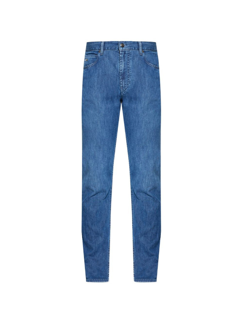 logo plaque jeans 1