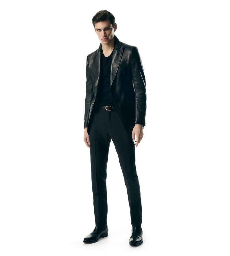 PLONGE LEATHER SARTORIAL BLAZER 3