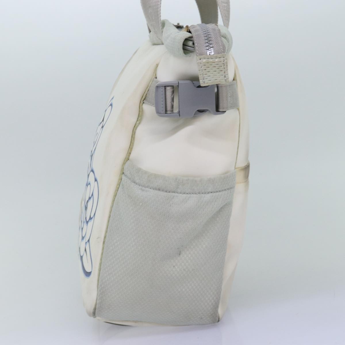 CHANEL Tote Bag Nylon White CC - 4