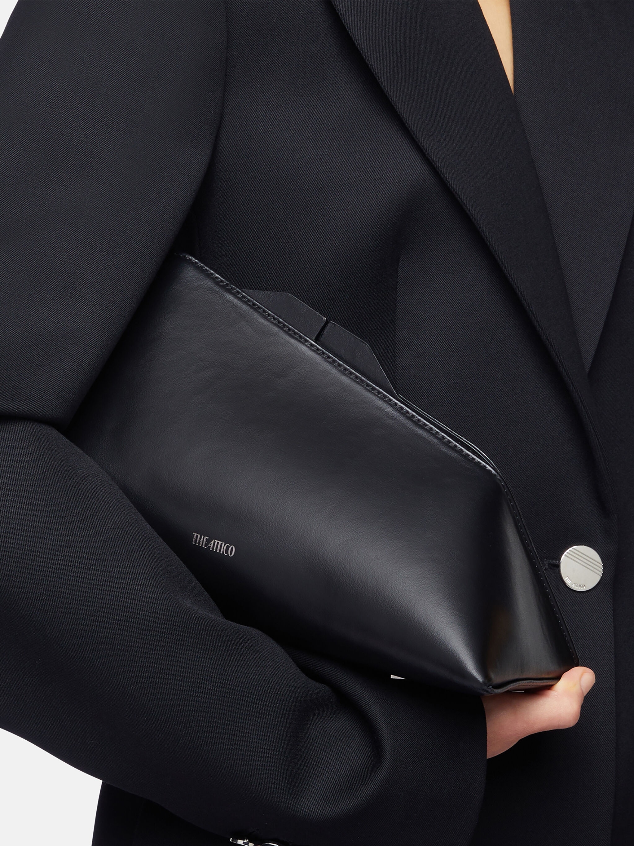 ''8.30PM'' BLACK OVERSIZED CLUTCH - 2