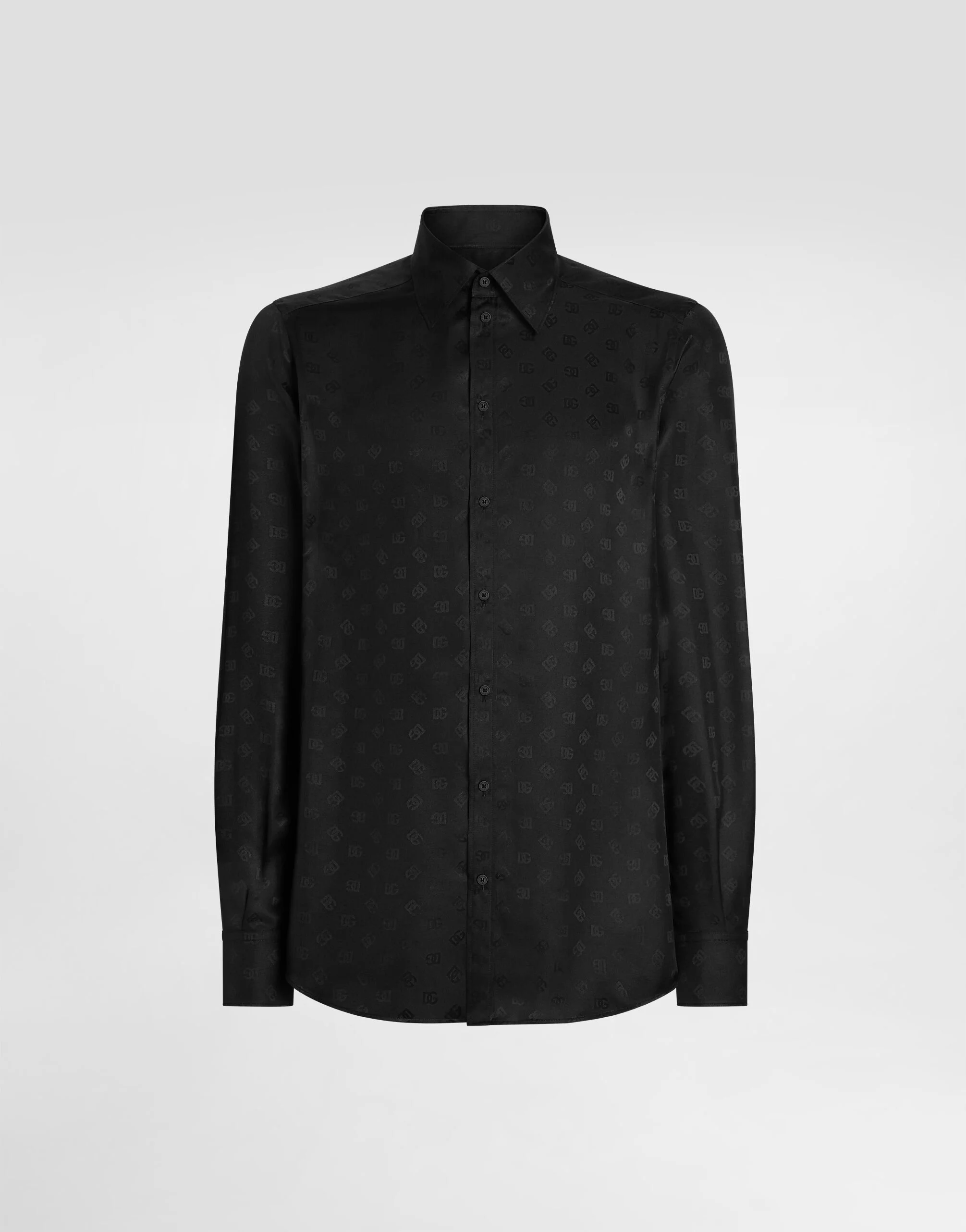 DG logo martini jacquard shirt - 1