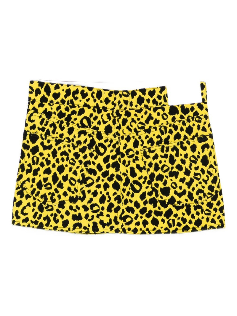COPERNI leopard-print wrap skirt outlook