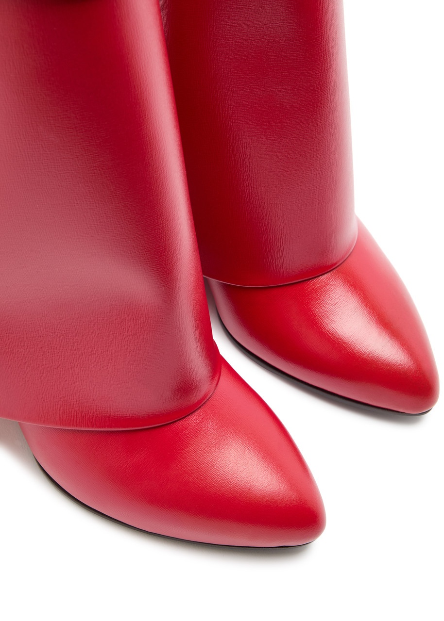 Givenchy Shark Lock 90 Leather Ankle Boots - 4