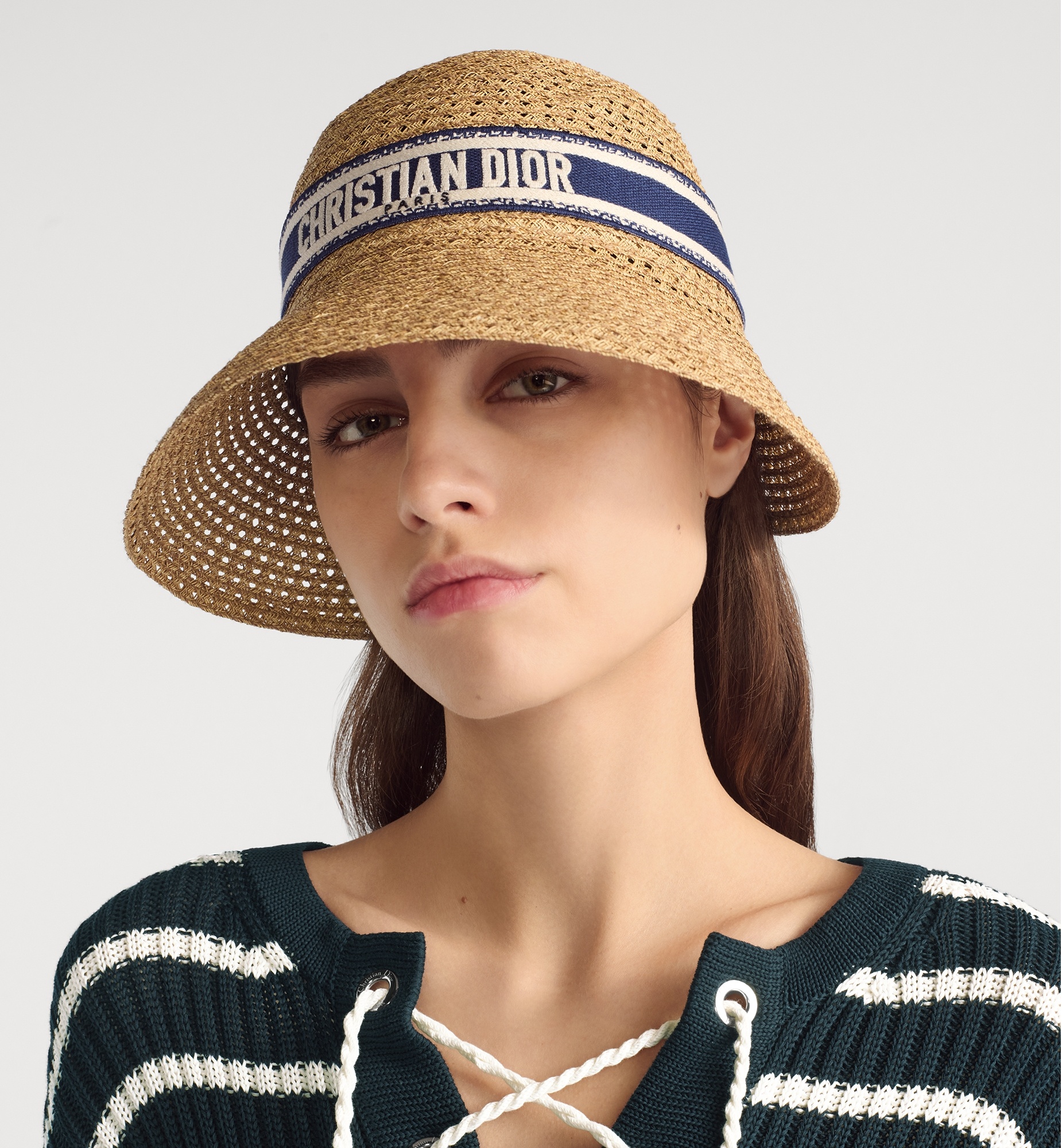 Dioriviera D-Wave Large Brim Cloche - 2