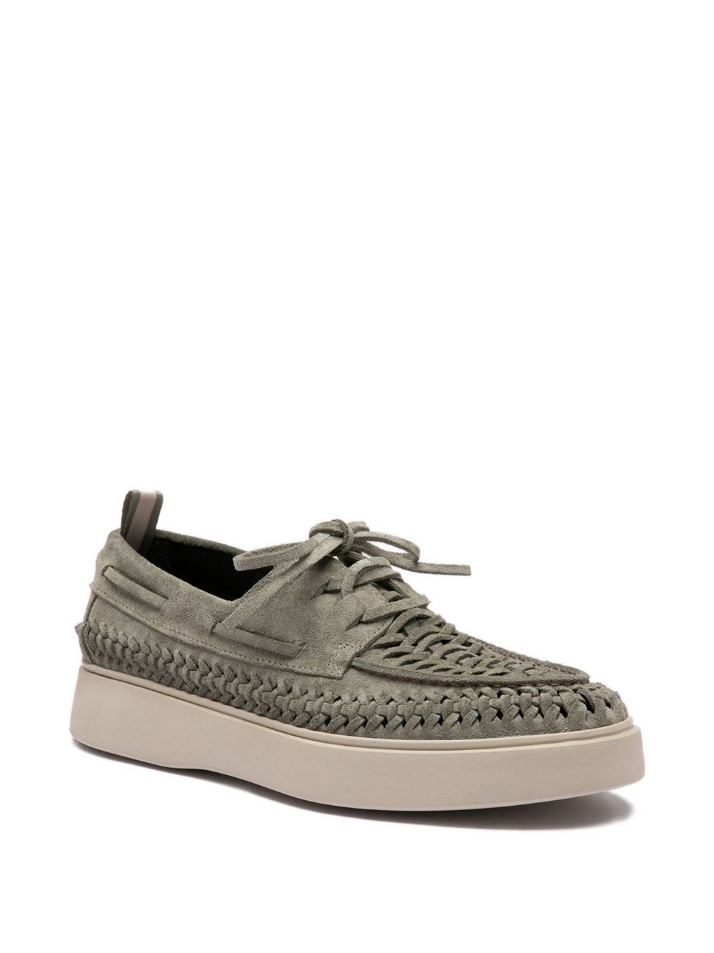 woven leather loafers - 2