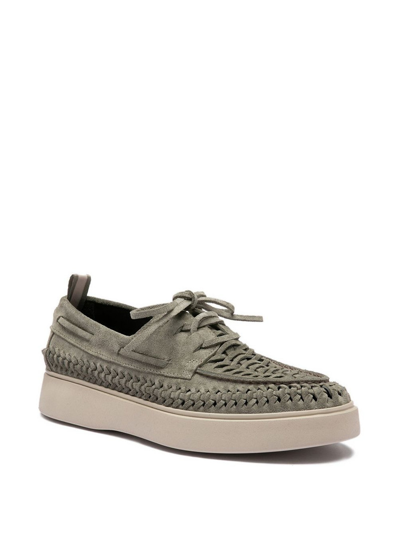 OFFICINE CREATIVE woven leather loafers outlook