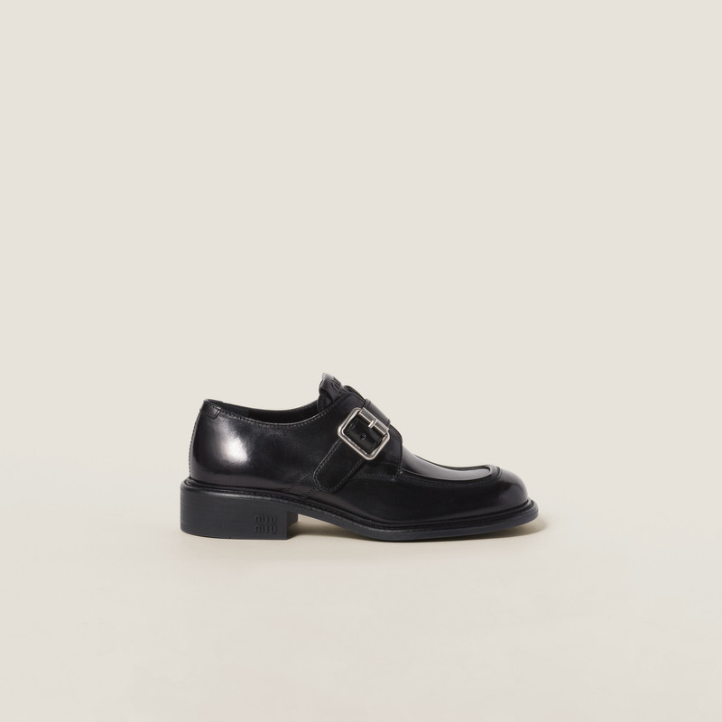 Miu Miu Leather brogue shoes outlook