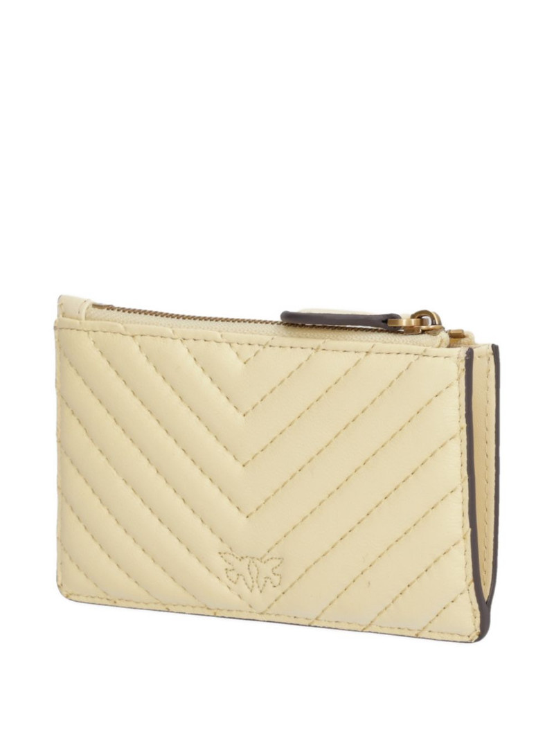 PINKO Airone chevron zip wallet outlook