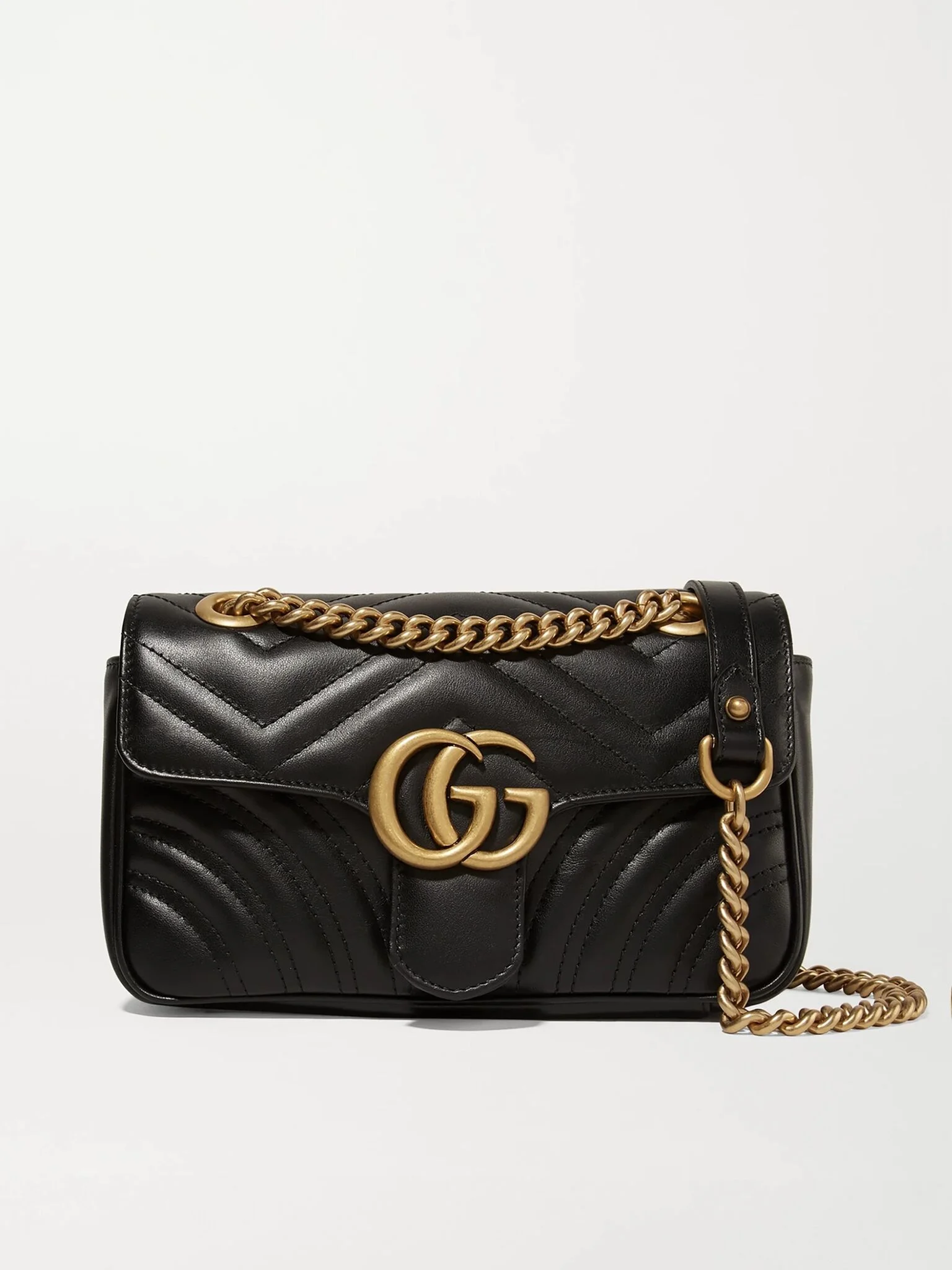 GG Marmont quilted leather shoulder bag Black - 1