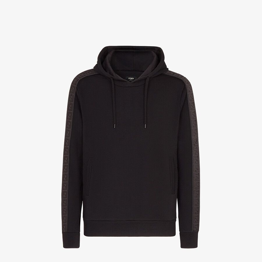 Black jersey sweatshirt - 1