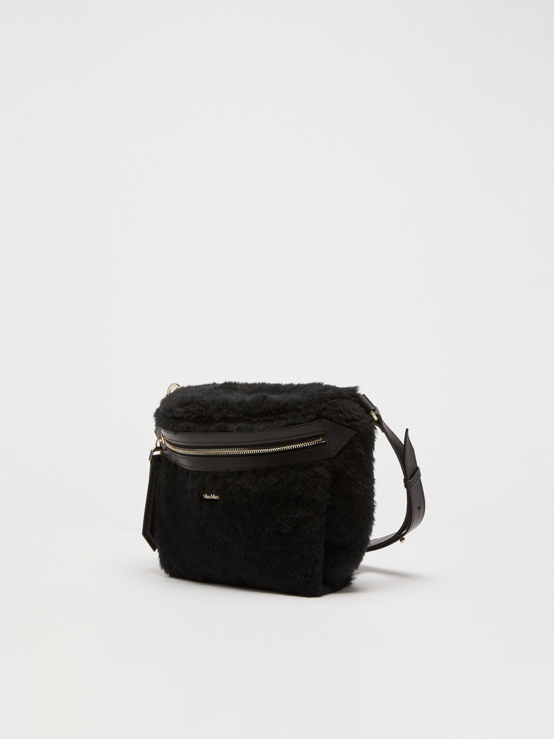 Max Mara NEWBAN1 Teddy fabric belt bag outlook