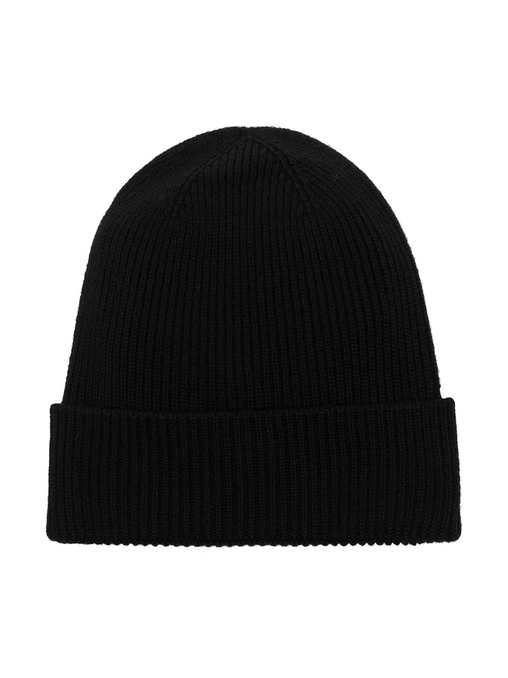 logo-patch knitted beanie - 3