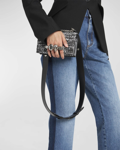 Alexander McQueen Mini Jewel Raffia Crossbody Bag outlook